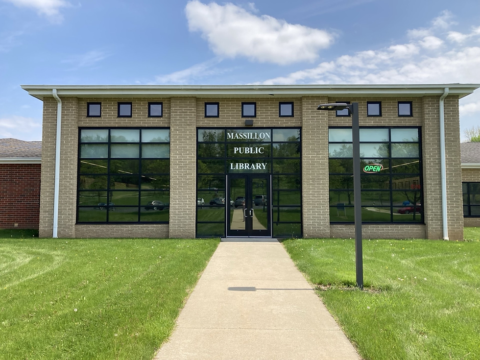 Picture of the front of the Pam S. Belloni Memorial Branch.
