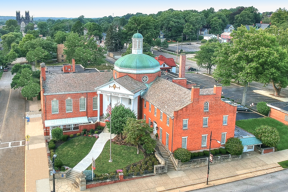 Picture of the front of the Main location of Massillon Public Library.